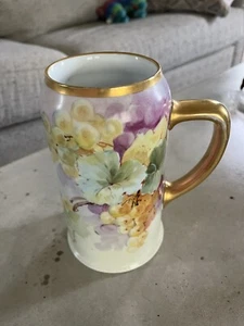 Victorian Flowered Tankard Stein - Picture 1 of 7