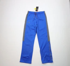 New Under Armour Boys Large Spell Out Loose Fit ColdGear Fleece Lined Sweatpants - Picture 1 of 12