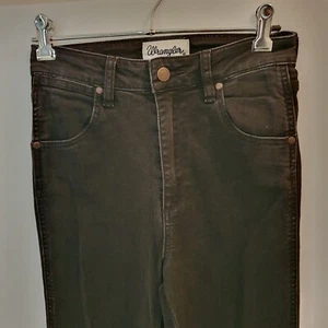 WRANGLER Hi Pins Womens Denim Jeans Size 7 Skinny Leg Black Western Wear - Picture 1 of 8