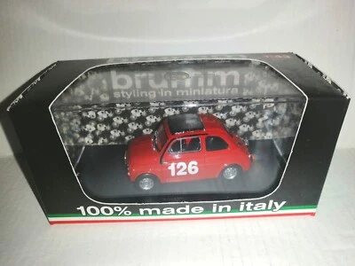 FIAT 595 ABARTH 1965 #126 R480 BRUMM SCALA 1/43 - Immagine 1 di 2