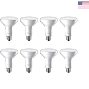 Flicker-Free Dimmable BR30 Flood Light Bulb - Soft White Light, 8-Pack - Picture 1 of 3