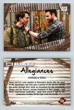 Aaron & Eric #A-5 The Walking Dead Season 8 Pt 1 Topps 2018 Allegiances Card