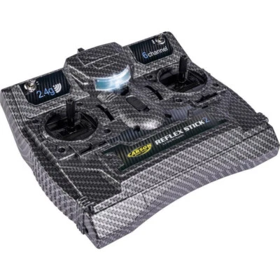 Carson 500501007 Fernsteuerung FS Reflex Stick II 2.4G 6CH Carbon Pult- Fernsteu - Bild 1 von 4