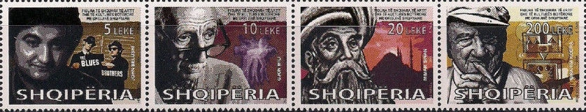Albania 2008. John Belushi, Gjon Mili, Mimar Sinan, Ibrahim Kodra. Set MNH - Image 1 of 1