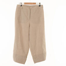 Women's MASAI Beige 100% Linen Capri Pants Size L