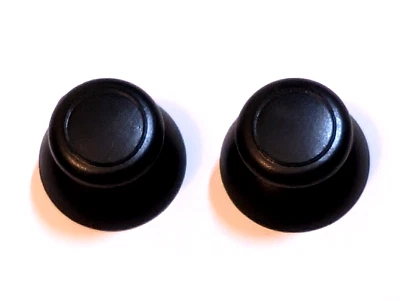 2 New Replacement Analog Thumbsticks for Nintendo Wii U Gamepad Controller Black - Image 1 of 2