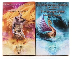 The Chronicles Of Narnia C.S. Lewis Paperback Books 4 & 5 Books Good Condition - Picture 1 of 7