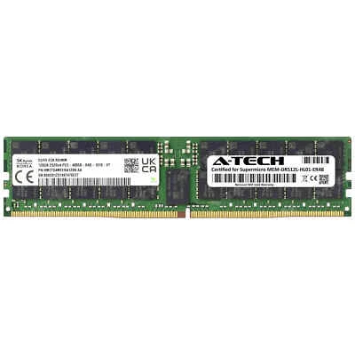 128GB DDR5 PC5-38400 RDIMM Supermicro MEM-DR512L-HL01-ER48 Equivalent Memory RAM - Image 1 of 2