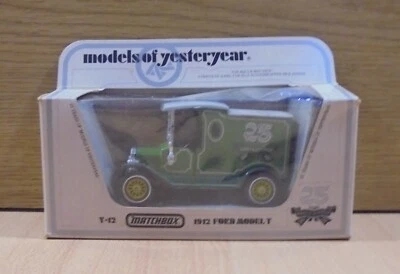MATCHBOX MODELS OF YESTERYEAR VTG DIECAST VAN 1912 FORD MODEL T - Image 1 of 4