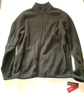 NEW IZOD Mens Size Large Big & Tall Fleece Coat Zip Up Jacket - Picture 1 of 6