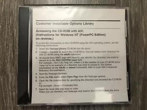IBM 09P3706 Software Customer Installable Options Library New/Sealed - Picture 1 of 9