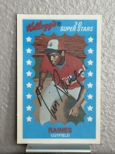 1982 Kellogg’s 3-D Super Stars Baseball #53 Tim Raines Montreal Expos