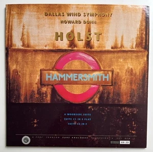 Holst Dallas Wind Symphony 1991 Reference Recordings Lp RR-39 TAS List NM- - Picture 1 of 4