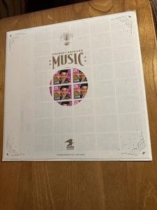 Elvis Presley Stamp Sheet and Saver Sleeve Legends of American Music, 40 Stamps - Picture 1 of 2