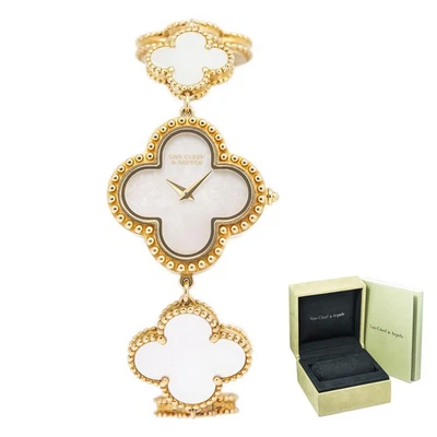 Van Cleef & Arpels Alhambra VCARO40T00 B/P 18k YG Quartz Ladies' Watch 26x26mm - Image 1 of 4