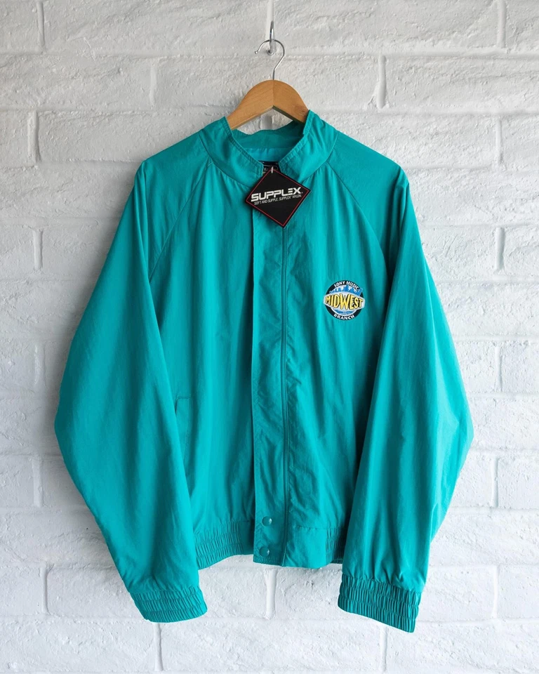 Винтажная корпоративная ветровка 80-х 90-х Sony Music Midwest новая с ценниками мужская XL - Изображение 1 из 4