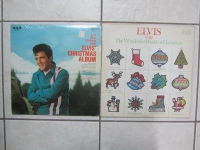 Elvis Presley Elvis Chrisrmas Album + The Wonderful World of Christmas Vinyl LPs Foto 1 de 4