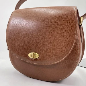 Rare Vintage Coach 4401 Brown Leather Shoulder Bag Made in Italy No Extra Fees - Bild 1 von 12