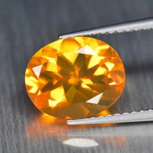 1.92Ct Oval_Lovely Untreated "AAA" Grade Orange Fire Opal _Mexico - Picture 1 of 1