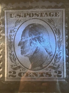 Placa de impresión de vidrio de 8x10" de sello de 2 centavos de Washington. Franqueo de Estados Unidos c. 1930 #10 - Imagen 1 de 7