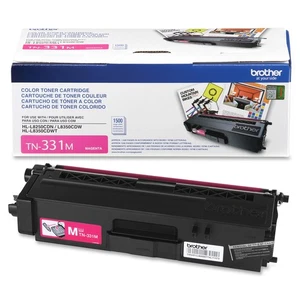 Brother TN331M Genuine Magenta Toner Cartridge - Laser - 1500 Pages - 1 Each - Picture 1 of 5
