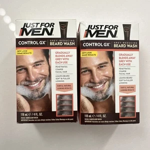 (2) Just For Men Control GX grau reduzierendes Bartwasch-Shampoo 4 flüssige Unzen - Bild 1 von 3