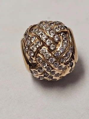 Dije Pandora Sparkling Love Knot oro 14k 750991CZ Foto 1 de 4
