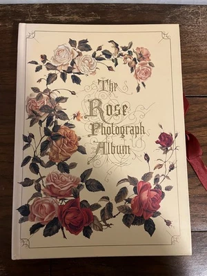 Antique Look Rose Photograph Album with Bow Detail - Add your own photos - Image 1 of 4