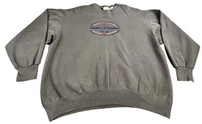 Sudadera De Colección American Eagle Para Hombres XL Hecha en EE. UU. Verde Logo AE Cuello Redondo Años 90 Foto 1 de 4