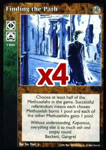 Lot of 4 cards: Finding the Path [Third set] - VTES card - Picture 1 of 2