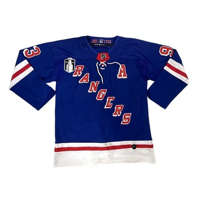 Auténtica Camiseta Adidas New York Rangers Mika Zibanejad Talla 52 Parche Copa Stanley Foto 1 de 4