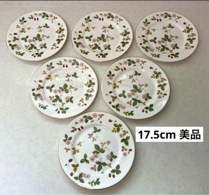 Juego de 6 platos de postre de fresa silvestre Wedgwood 17,5 cm - Imagen 1 de 17