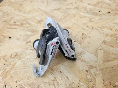 Pedales de bicicleta de carreras de carretera TIME Racer I Clic Carboflex blancos con flotador alto. Foto 1 de 4