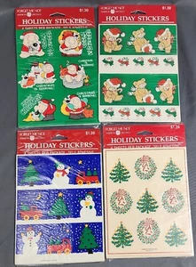 Adesivi Ziggy Vintage 1990 Forget me Not Christmas, Pupazzo di Neve, Orsi 4 Confezioni - Foto 1 di 8