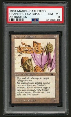 1994 MTG Magic the Gathering Card Antiquities Grapeshot Catapult PSA 8 - Image 1 of 2