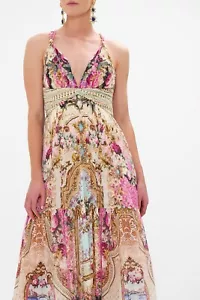 NUEVO CAMILLA Talla XXL AU 18 US 14 Vestido Seda Call Of The Canal Panel Cristales - Imagen 1 de 16