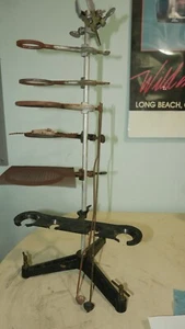 Vintage Lab Stand Base & Post + Accessories Steam Punk Art #1 - Picture 1 of 7