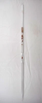 Pipeta volumétrica bombilla reutilizable KIMAX Glass clase A 2 ml TD 37004-2 Foto 1 de 4