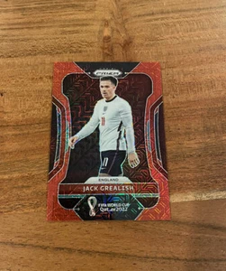 Jack Grealish 2021-22 Panini Prizm World Cup Red Mojo Prizm /99 NRMT+ England!! - Picture 1 of 2