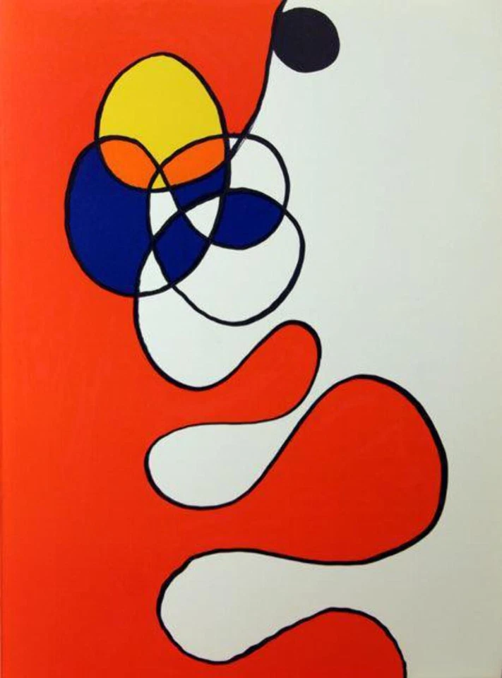 Alexander Calder, Abstrakte Aus Derrier Le Miroir, Lithographie - Bild 1 von 1
