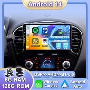 Autoradio 6G+128GB per Nissan Juke 2010-2016 SAT NAV Android 14 DSP GPS CarPlay - Foto 1 di 18