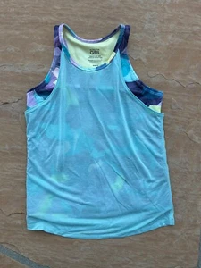 Athleta Girl Sz M 8-10 Perfect pair tank camisole double layer athletic top CL - Picture 1 of 3