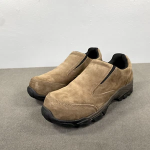 Carhartt Lightweight Shoes Mens 11.5 Brown Suede Casual Comfort Mocs CMO3465 - Picture 1 of 14