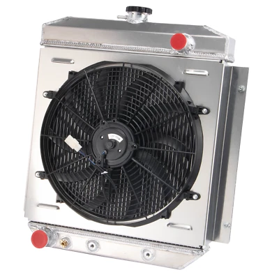 3-Row Radiator Shroud Fan For 54-1956 Ford Customline Club Country Sedan V8 55 Foto 1 de 4