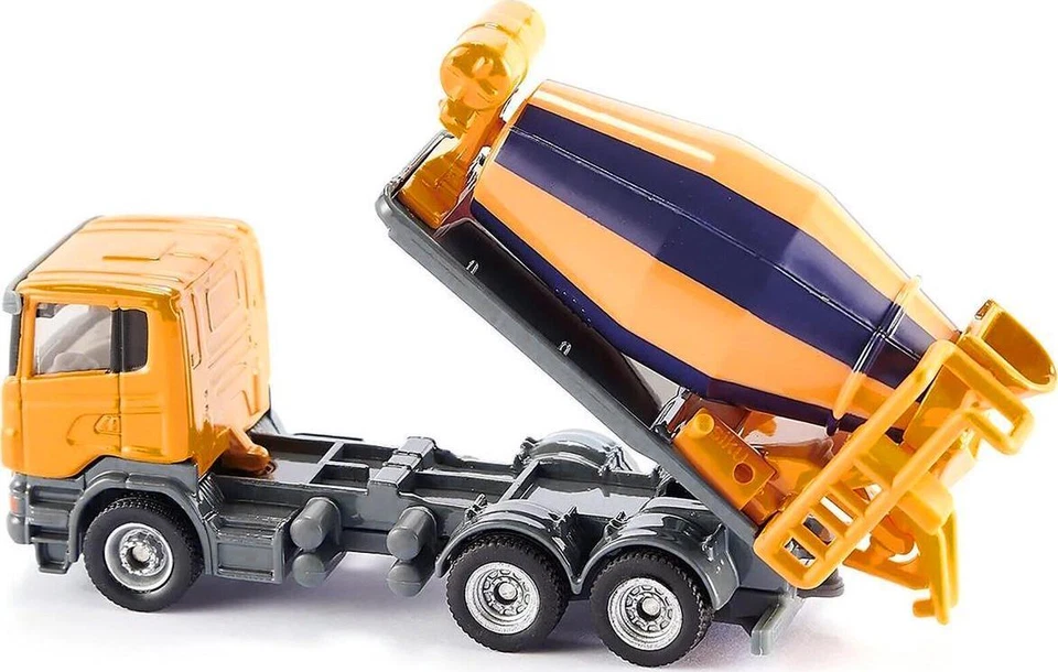 Caminhão misturador Scania amarelo modelo fundido 1/87 (HO) por Siku - Imagem 1 de 4