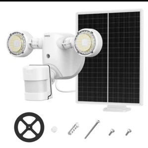 Solar Powered Motion Sensor Flood Light 500LM, IP65 Waterproof, 5000K, 2000mAh - Picture 1 of 7