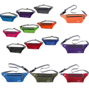 Outdoor Running Waterproof Bag Waist Pouch Camping Hiking Zip Bag Fanny Pack - Picture 1 of 24