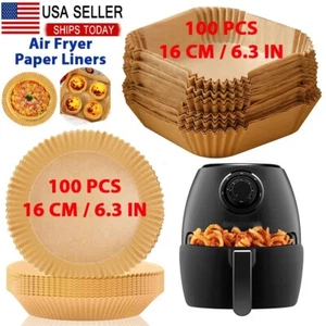 100PCS Air Fryer Disposable Paper Liner Non-stick Parchment Oil-proof Liners - Picture 1 of 8