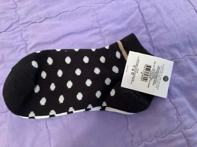 2 pares de calcetines tobilleros Ann Taylor’s (rayas a lunares negro/blanco) nuevos con etiquetas Foto 1 de 4