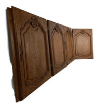 set of 4 door panels antique hand carved wood reclaimed cabinet doors architectu